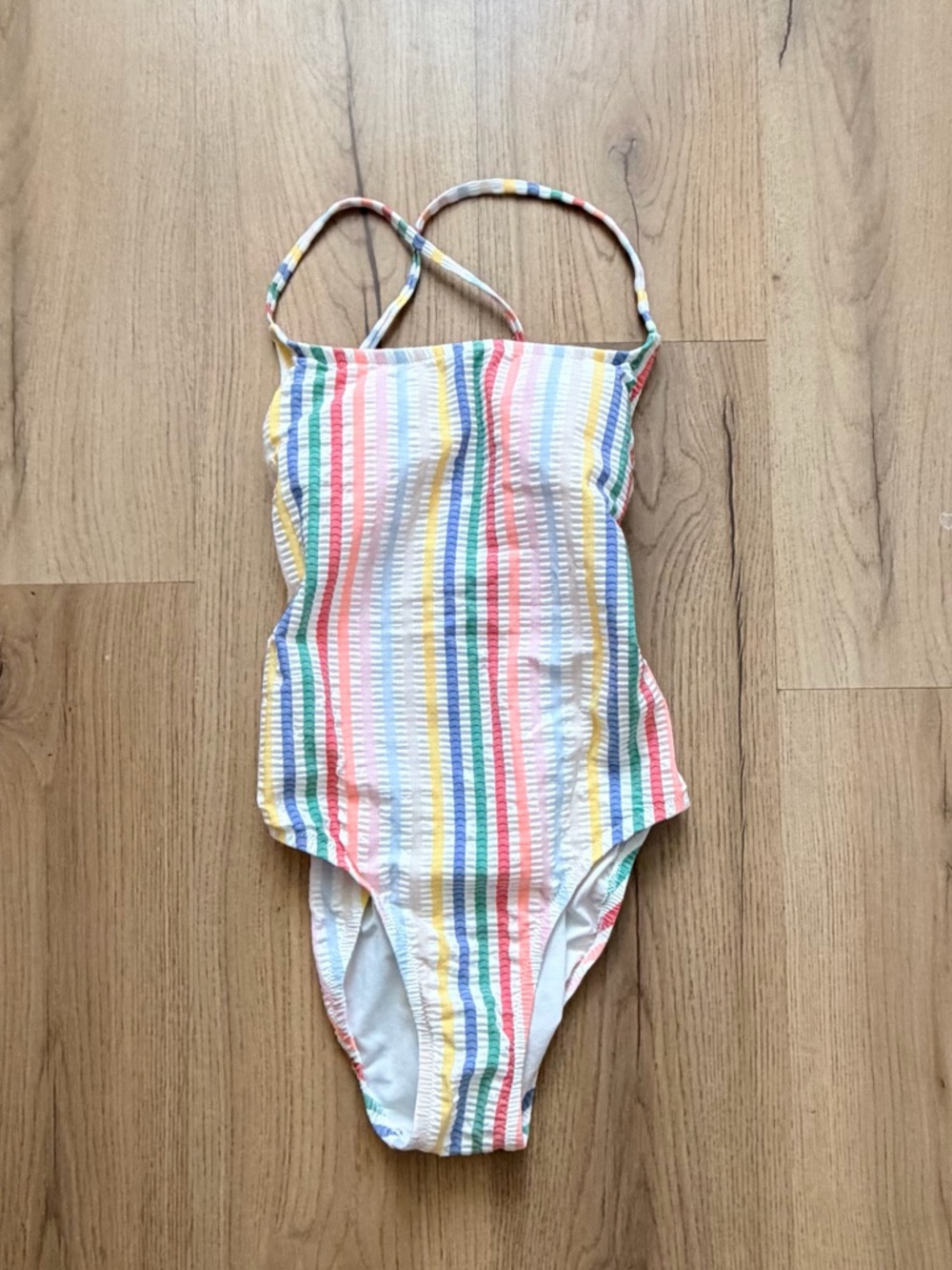 Rainbow Stripe One-Piece Swimsuit - Multicolor